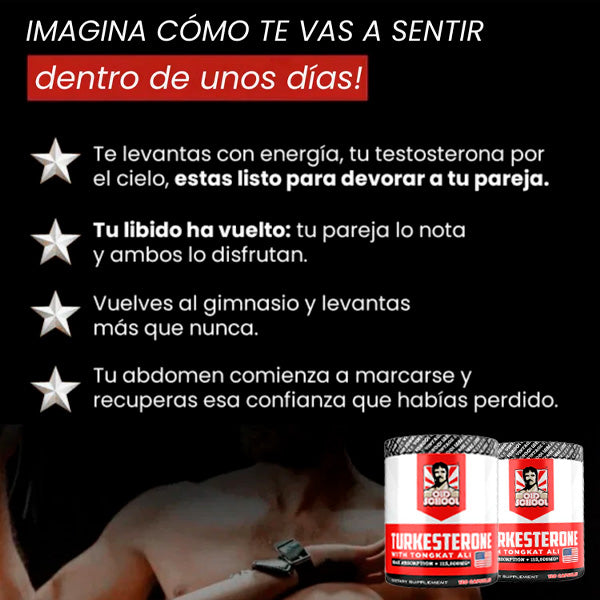 Turkesterone + Tongkat Ali – Potencia Tu Testosterona, Fuerza y Rendimiento Masculino