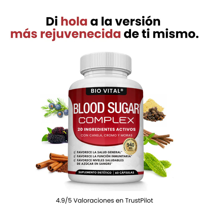 Bio Vital Blood Sugar Complex® – Controla Tu Azúcar y Gana Salud Naturalmente