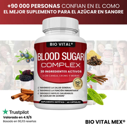 Bio Vital Blood Sugar Complex® – Controla Tu Azúcar y Gana Salud Naturalmente