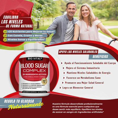 Bio Vital Blood Sugar Complex® – Controla Tu Azúcar y Gana Salud Naturalmente