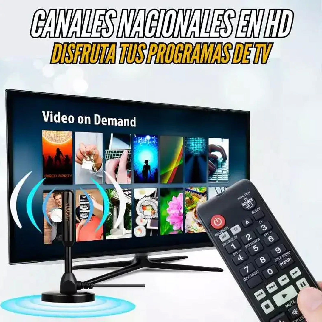 Antena TDT | TV Digital Ultra HD | Canales Gratis + REGALO
